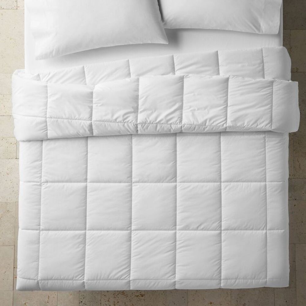 Full/Queen All-Season Hypoallergenic Down Alternative Comforter - White - Picture 3 of 4